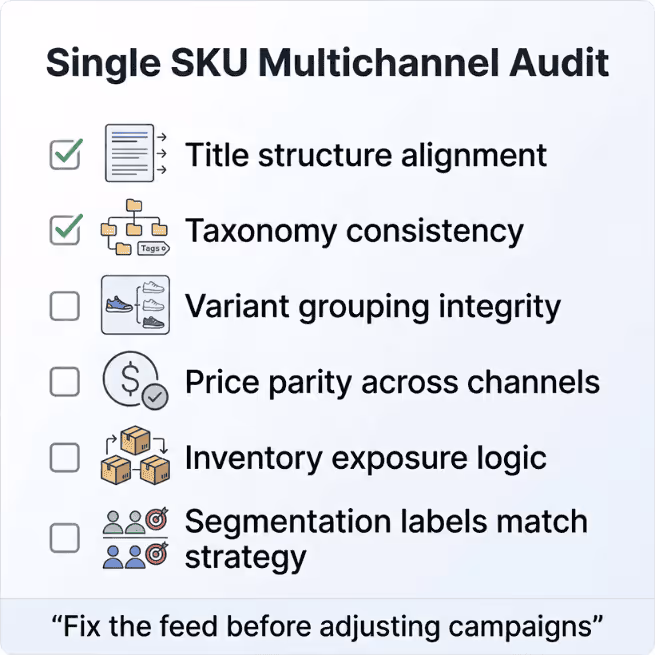 SKU Cross-Platform Audit Checklist