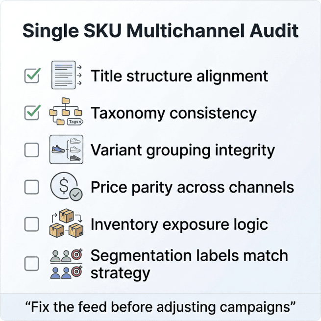 SKU Cross-Platform Audit Checklist