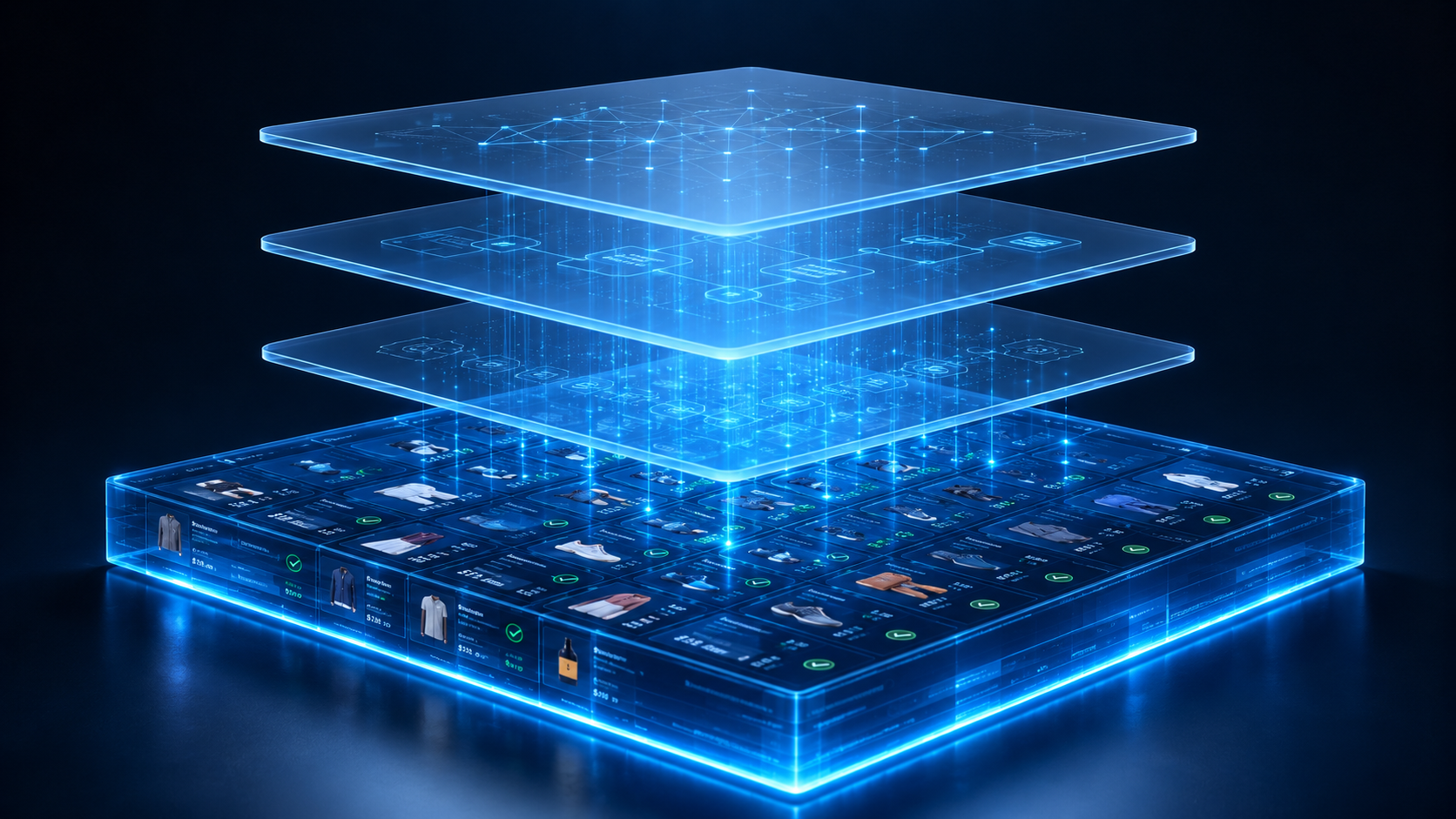 Structured product data infrastructure supporting AI shopping and automated checkout systems.