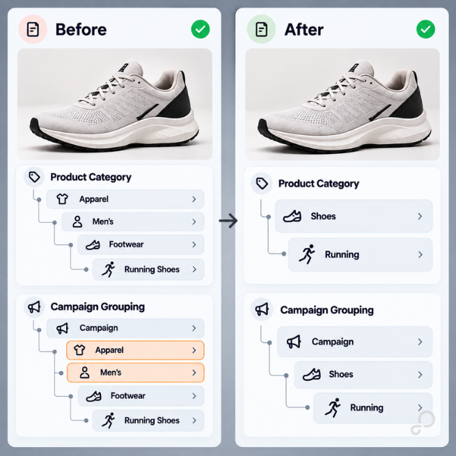 Product Taxonomy and Campaign Grouping_ Before vs. After