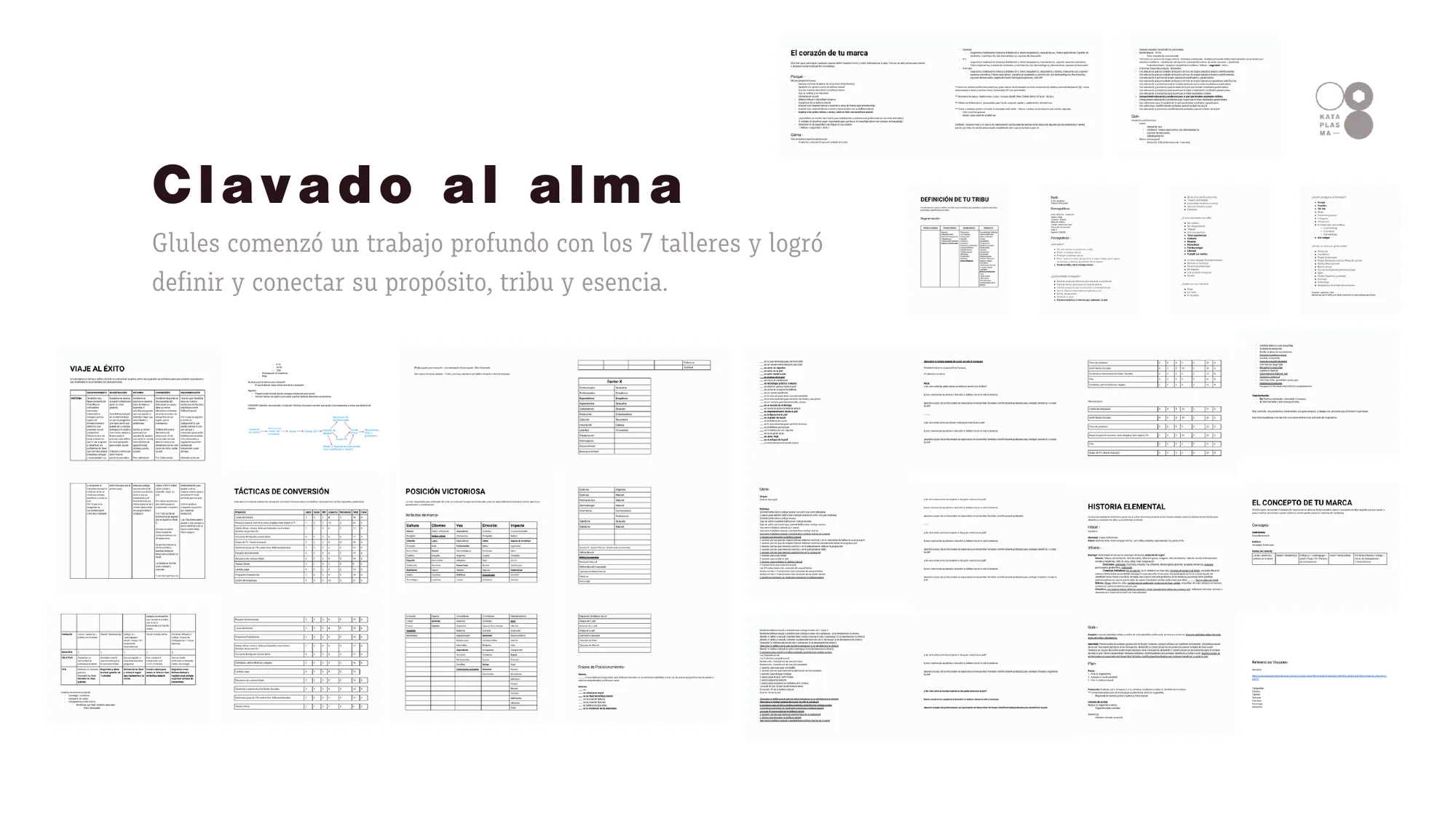 The seven Inspiration Strategy worksheets filled in with Edgar