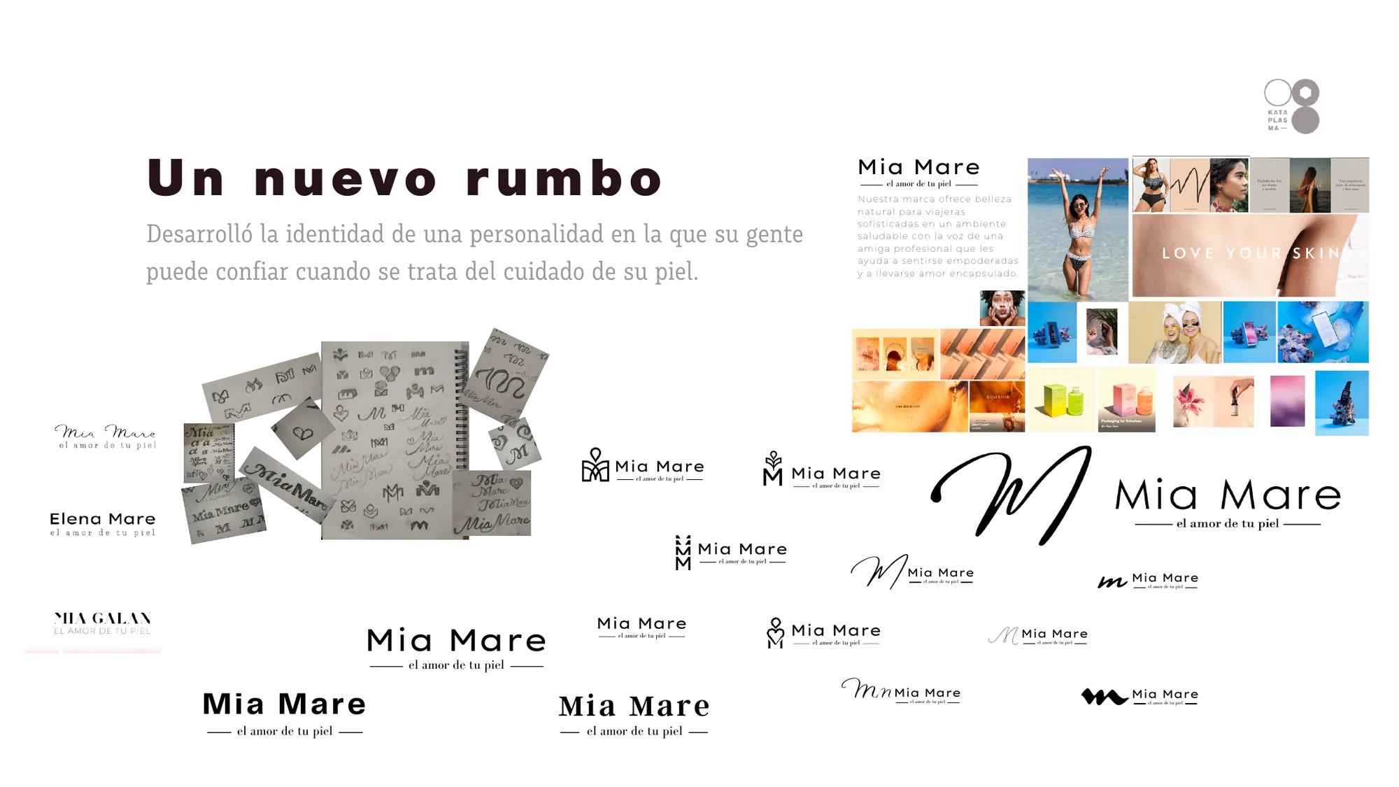 Naming sketches and the three routes: Mia Galan, Elena Mare and Mia Mare