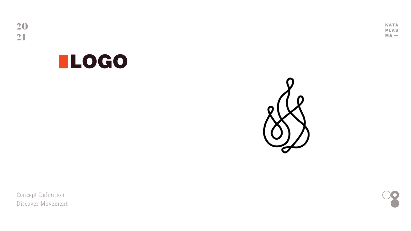 The Discover MoveMEnt logo, one continuous line drawn as a bonfire.