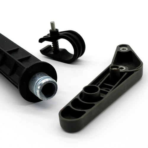 Plastic parts with inserts, PP, ABS, Nylon, UL rated, brass, aluminum or steel inserts