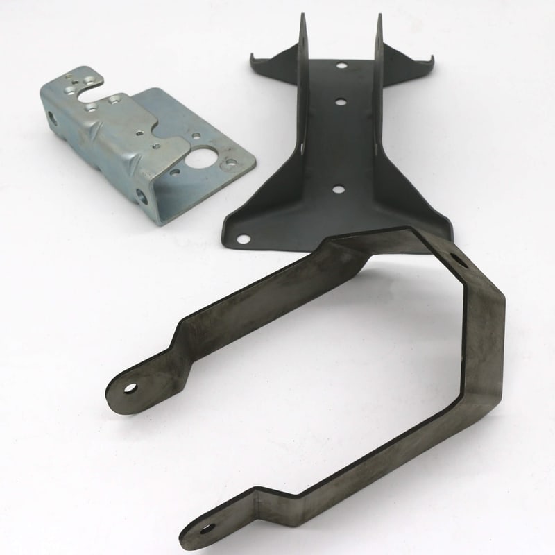 Metal bracket complex stamped, aluminum, aluminium, steel, brass