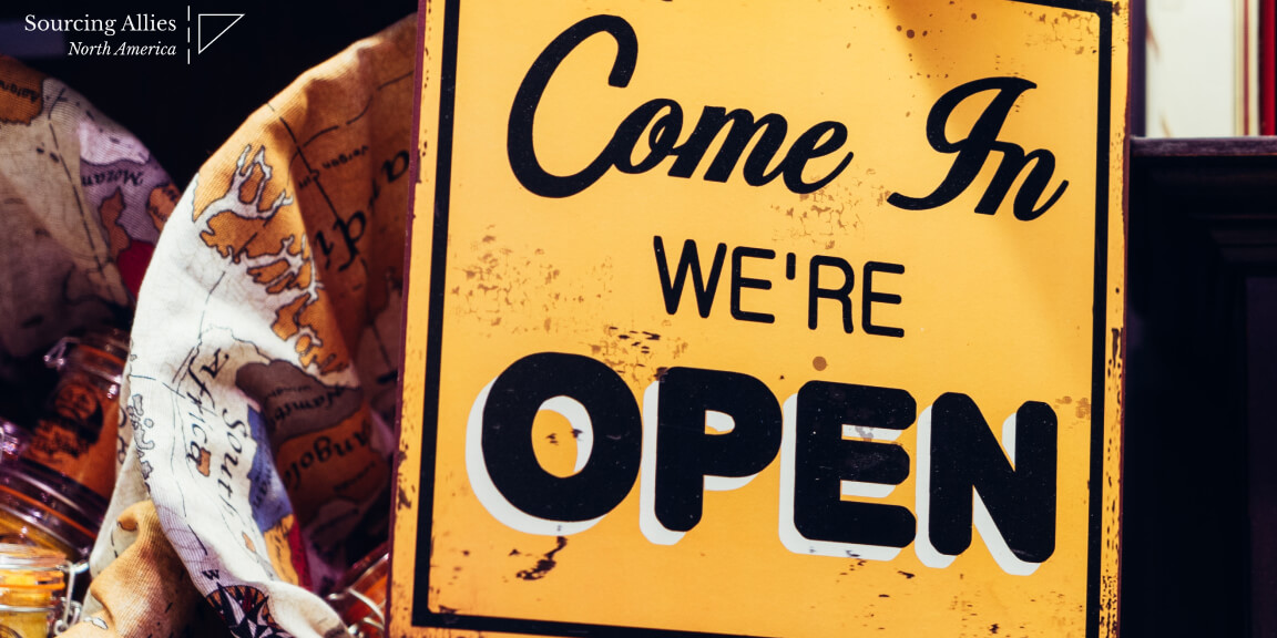 Getting started with China wholesale - Open sign