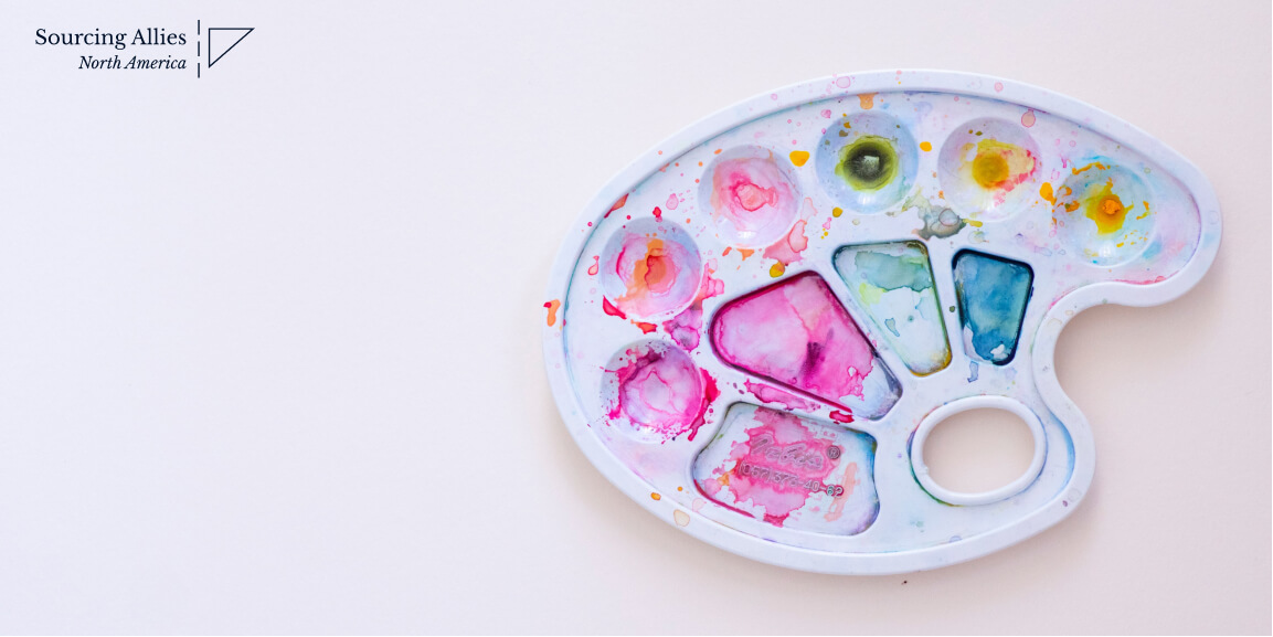 Setting p plastic injection molding in China - Paint tray palette
