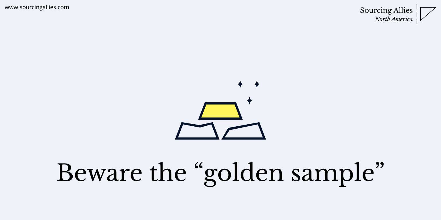 China sourcing - golden sample - sourcing agent China