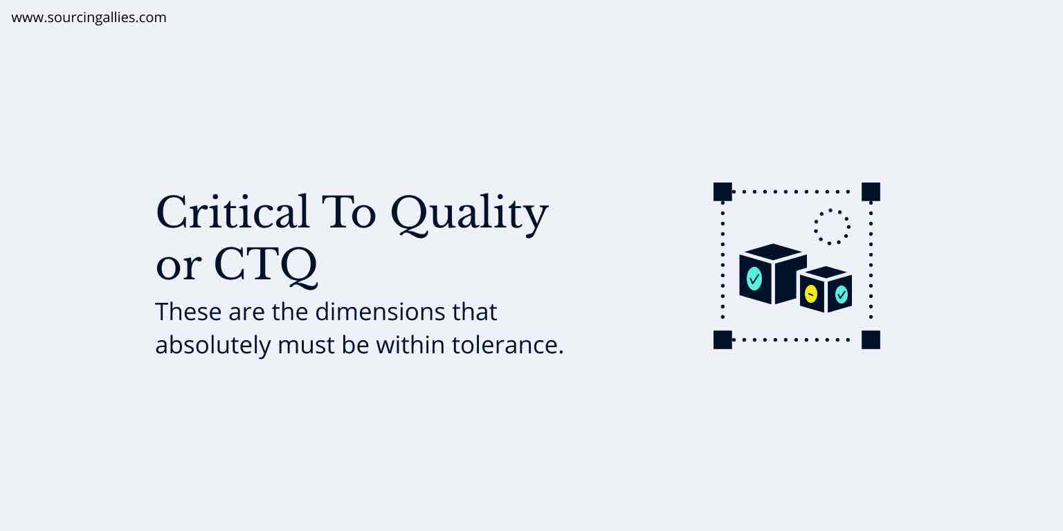 Sourcing from China - Critical to quality or CTQ while manufacturing