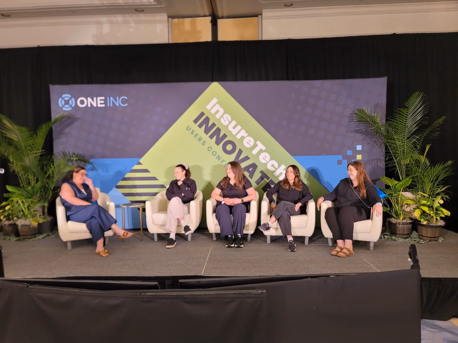 Panel of five women speaking at Insuretech Innovation Users Conference