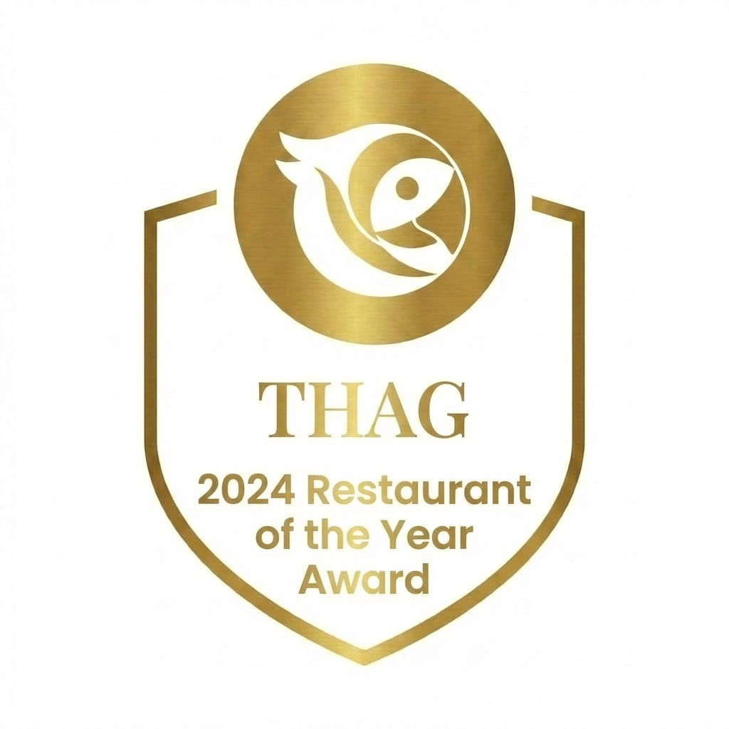 A colorful logo for the THAG organization.