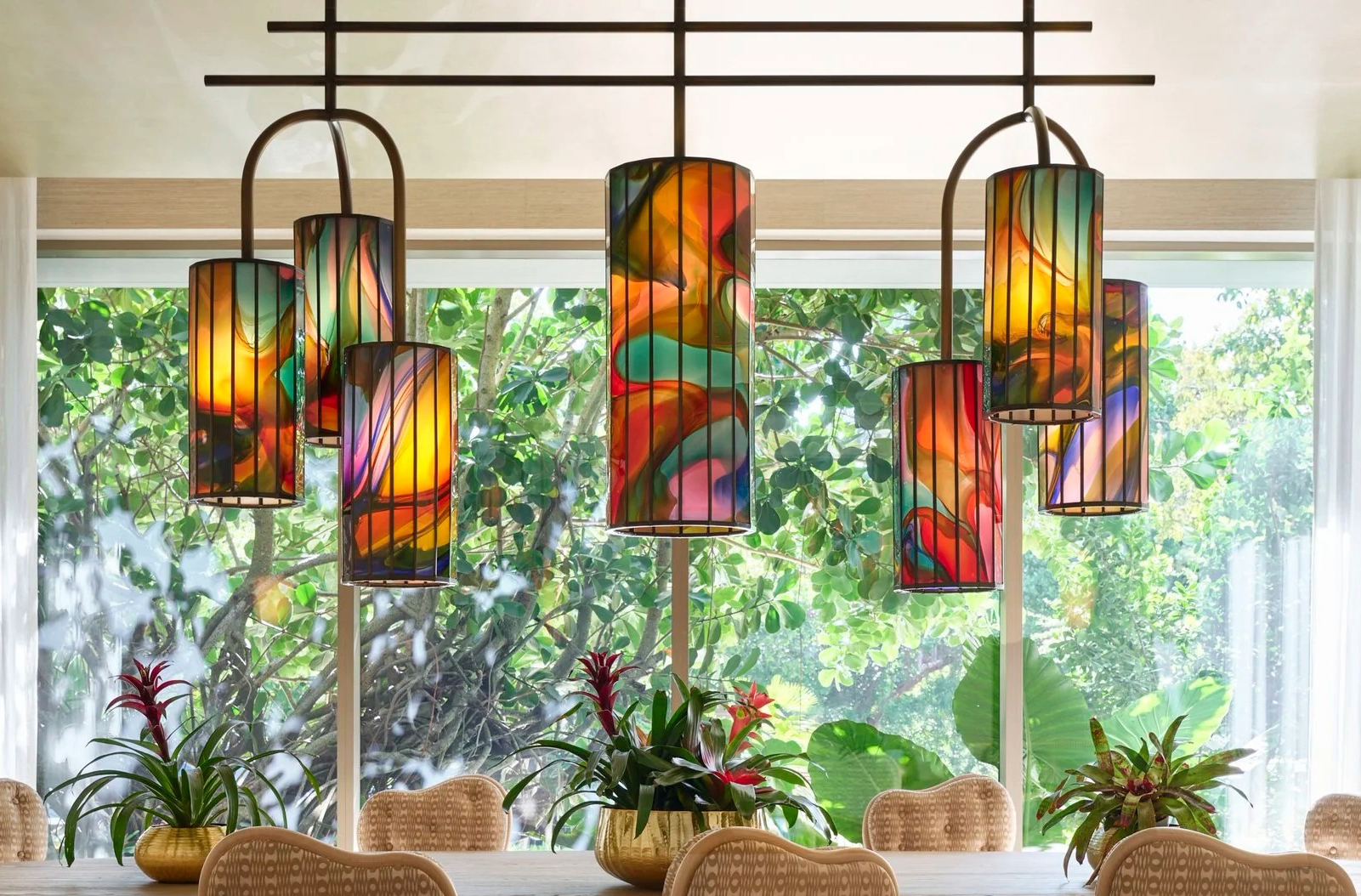 Stained Glass Chandelier 1