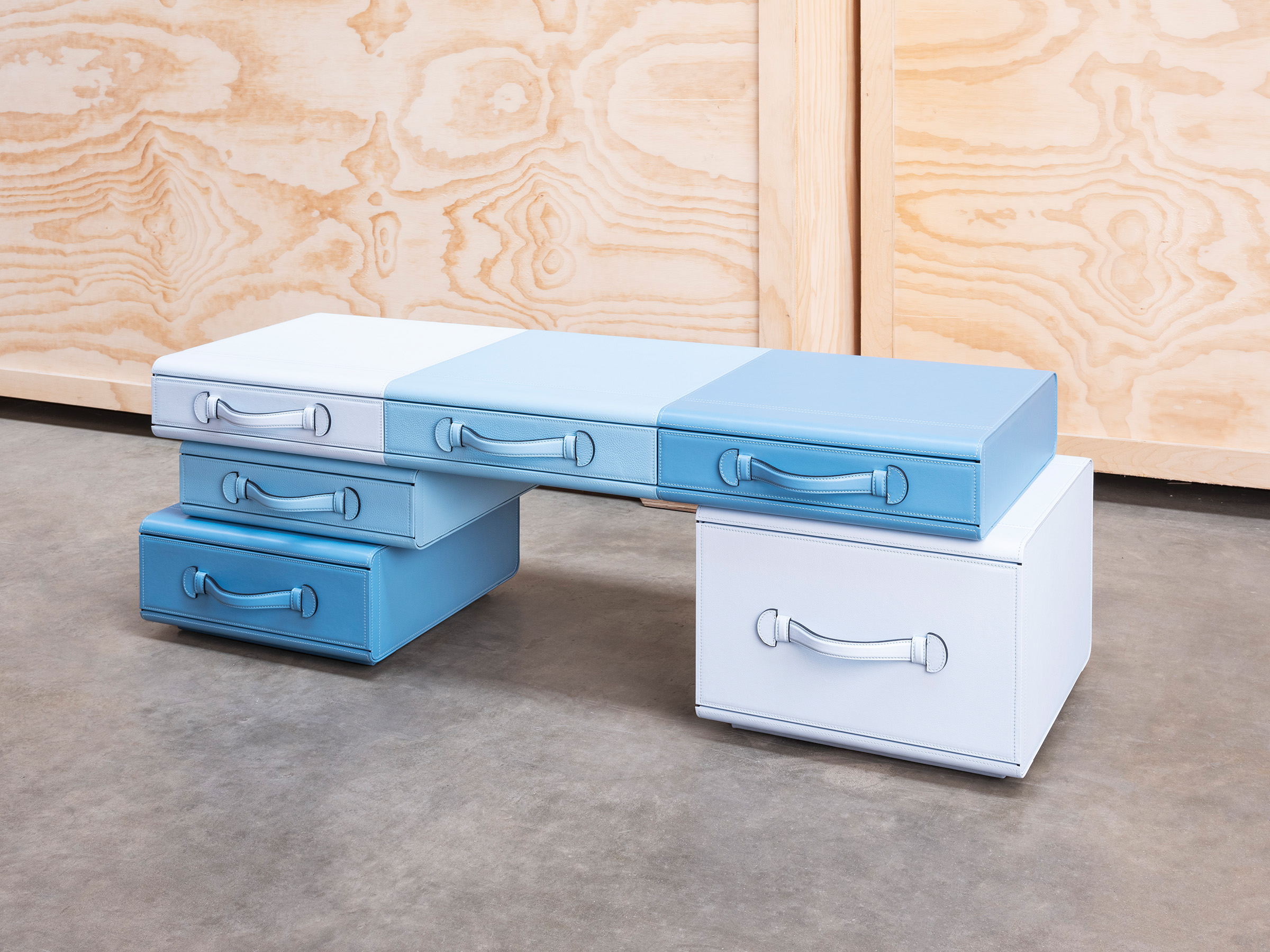 Small Bench Of Briefcases