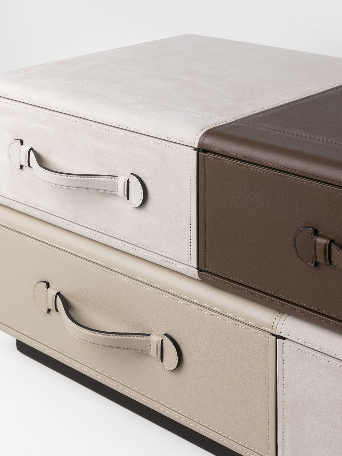 Small Bed End of Suitcases 