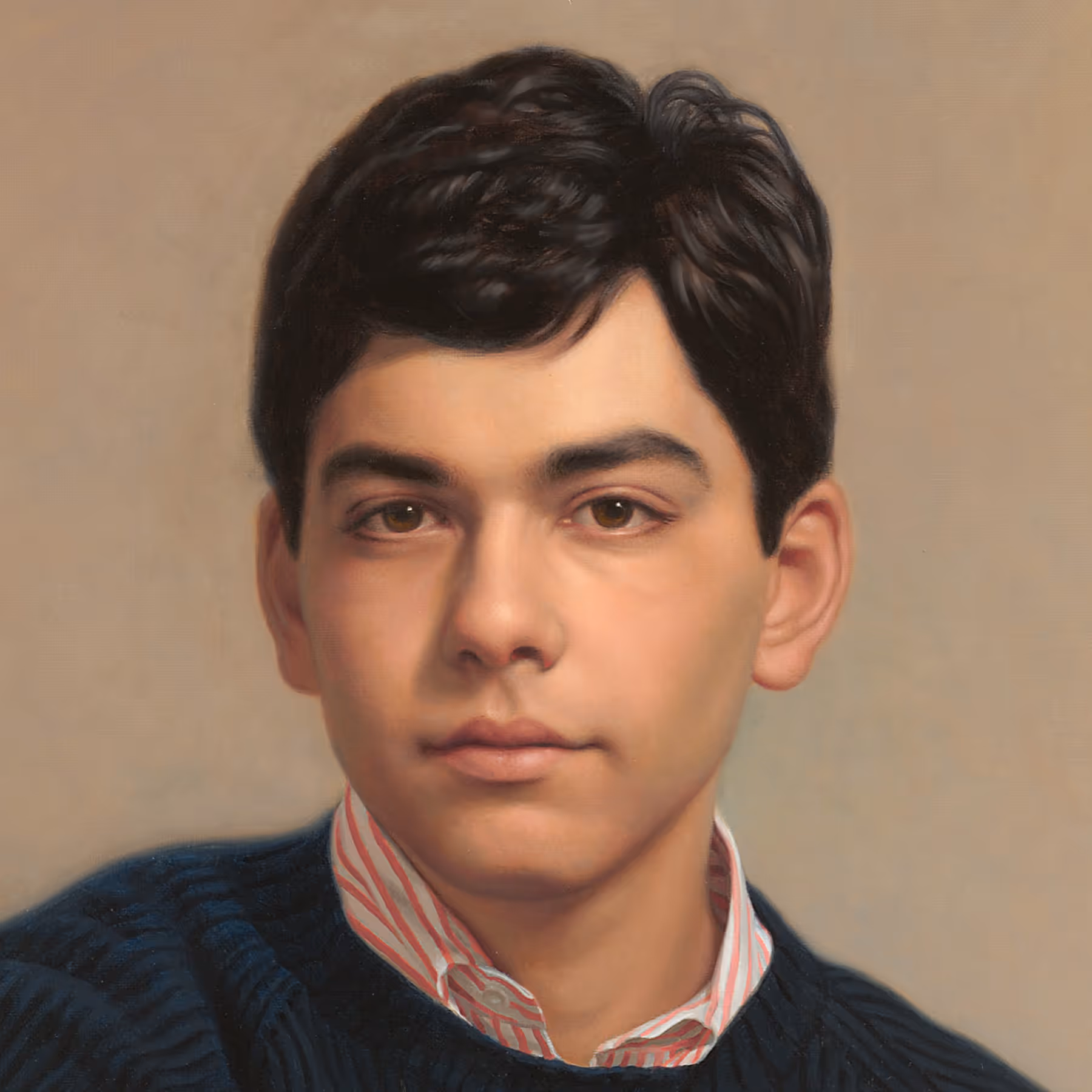 Portrait detail of Eric showing facial features, expression, and softly modeled flesh tones.