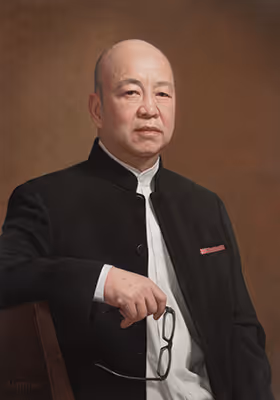 Executive oil portrait of Fang Fenglei, founder and chairman of Hopu Investment Management, by Marvin Mattelson.
