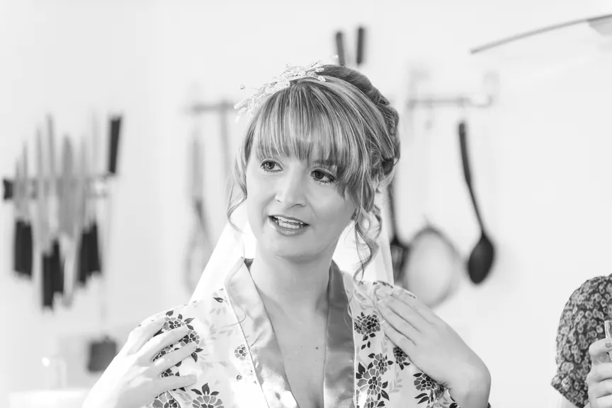 Bride getting ready Greenmeadow Golf Club, Cwmbran