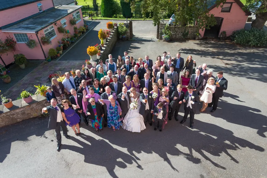 wedding group Greenmeadow Golf Club, Cwmbran