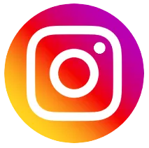 Instagram app icon with a white camera outline on a multicolor gradient background.