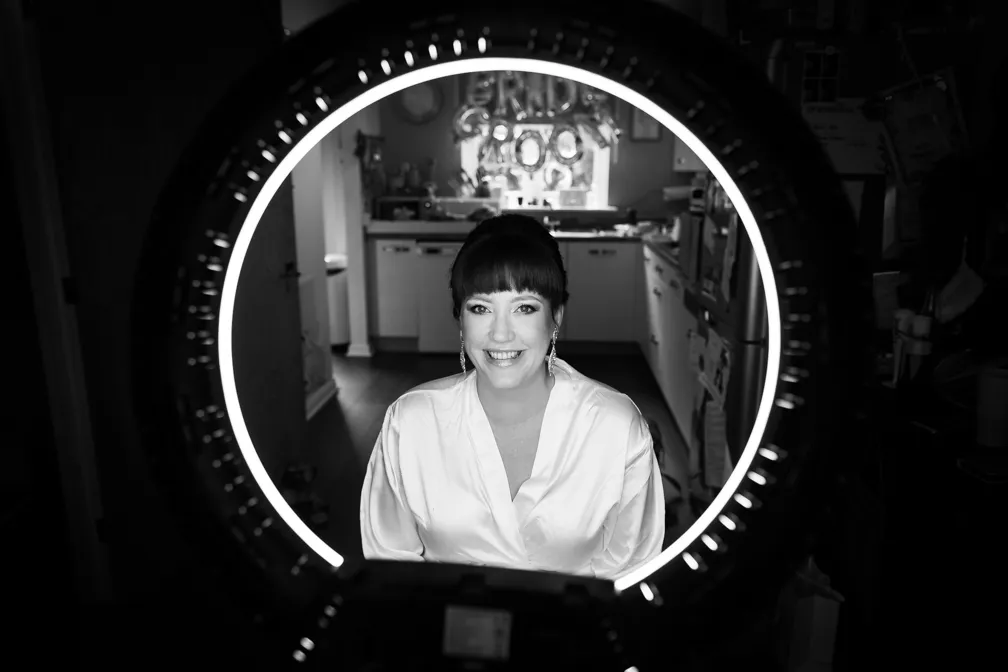 Glen Yr Afon wedding bride getting ready