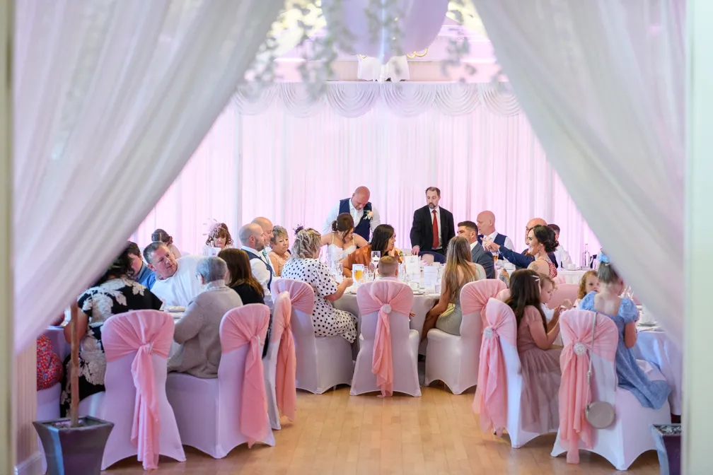 Glen Yr Afon wedding ballroom reception