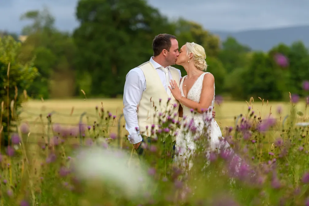 Llangoed hall wedding black tie