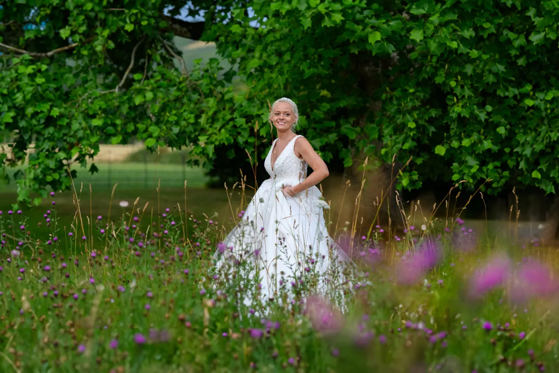 Llangoed hall wedding black tie