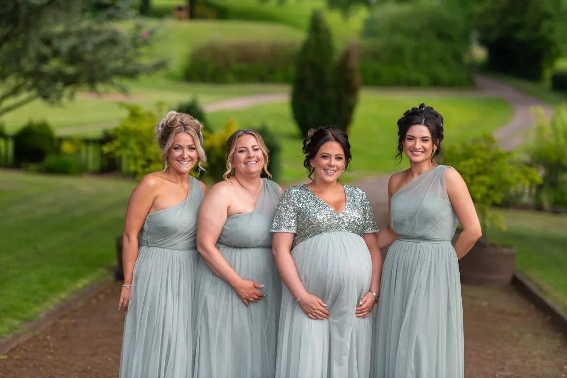 Bridesmaids at Greenmeadow Golf Club, Cwmbran