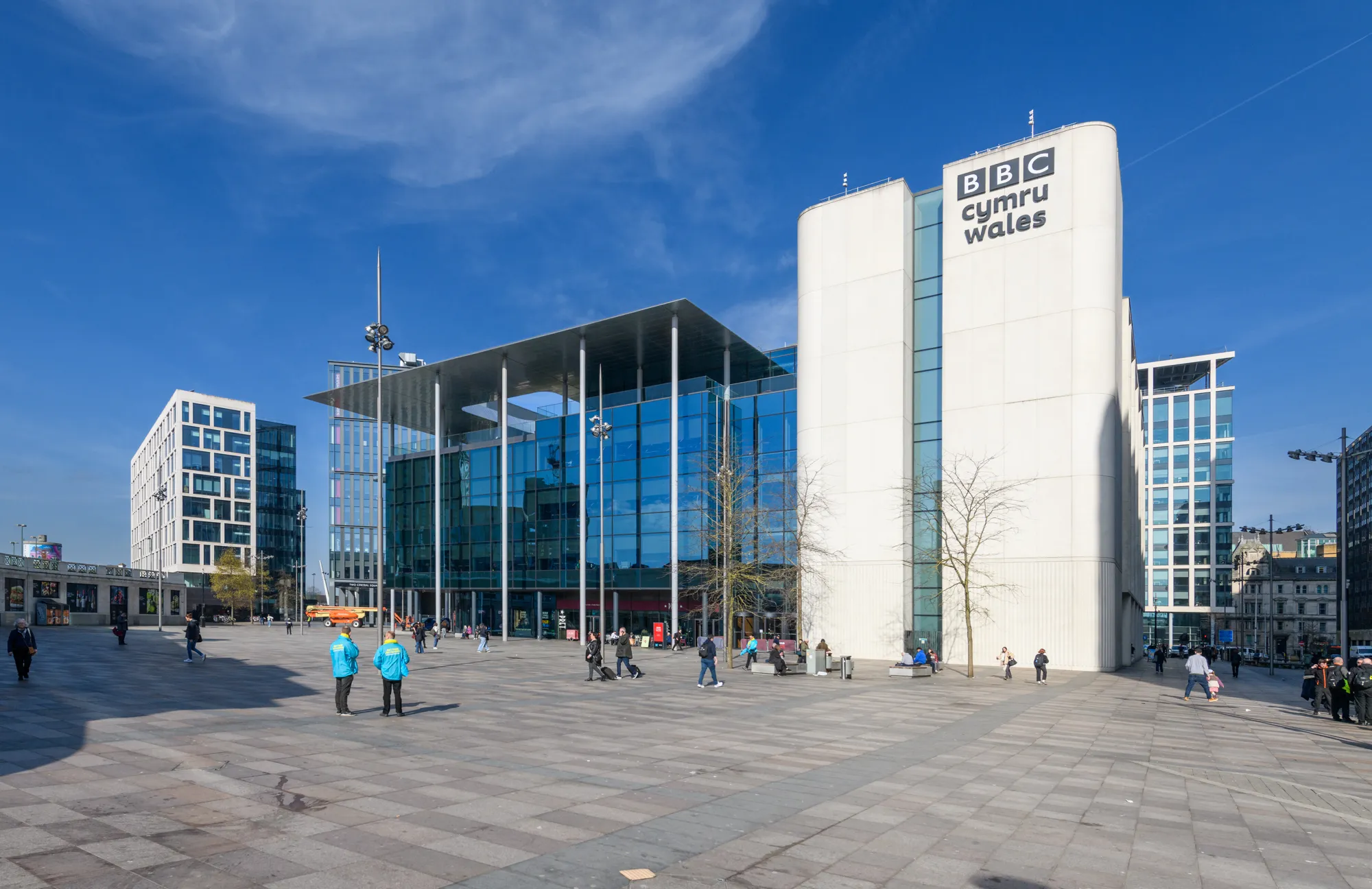 Hi tech industrial warehouse at Merthyr Tydfil by Andrew Hazard,