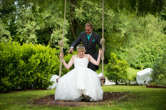 Bride and mother of the bride Greenmeadow Golf Club, Cwmbran