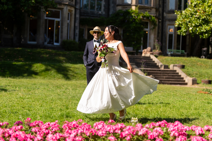 Glen Yr Afon wedding confetti at St Marys Church Magor
