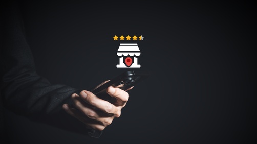 Customer filling out detailed attributes while writing a Google review