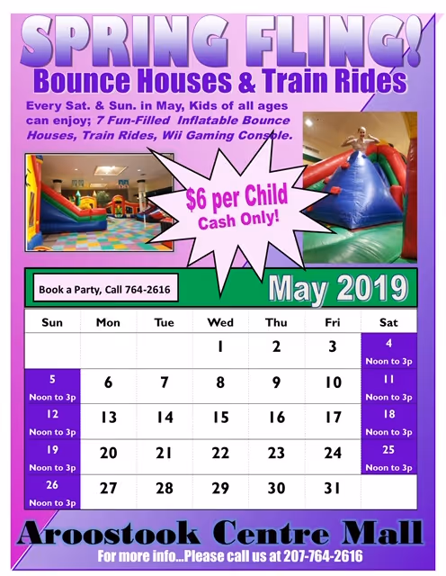 Calendar for bounce events