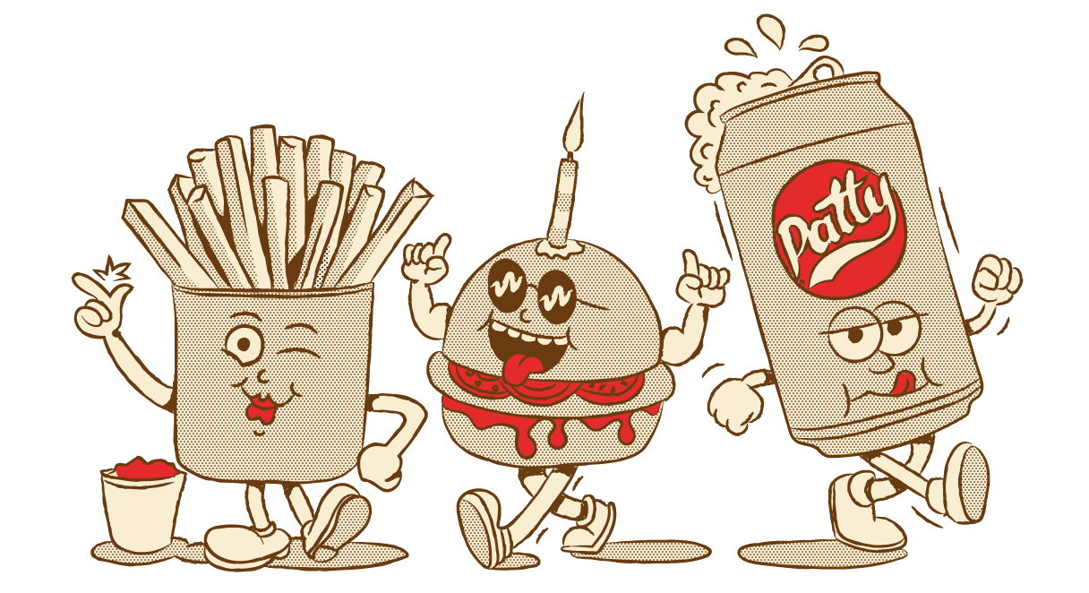 Lunch deal patty and bun