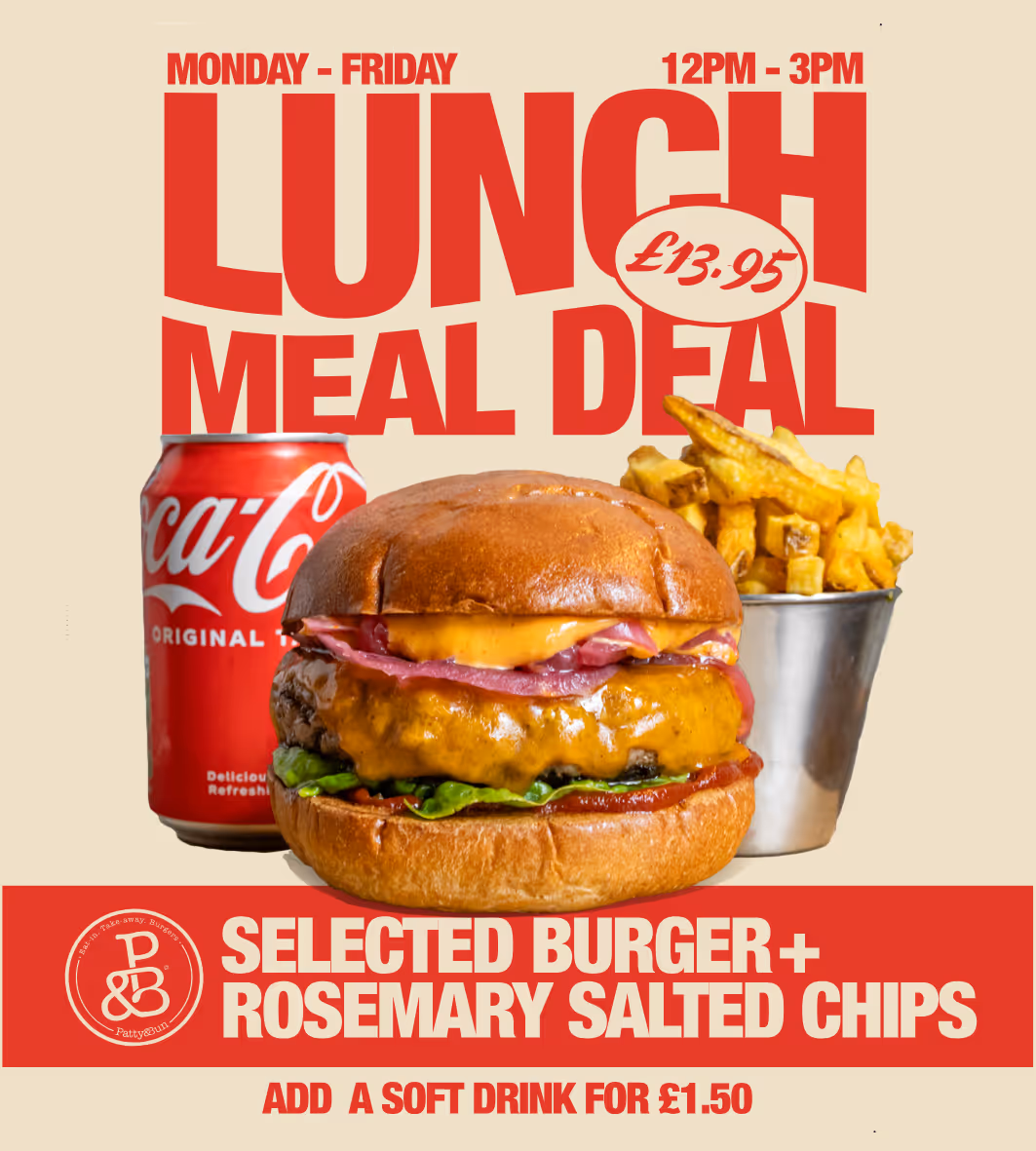 Lunch deal patty and bun