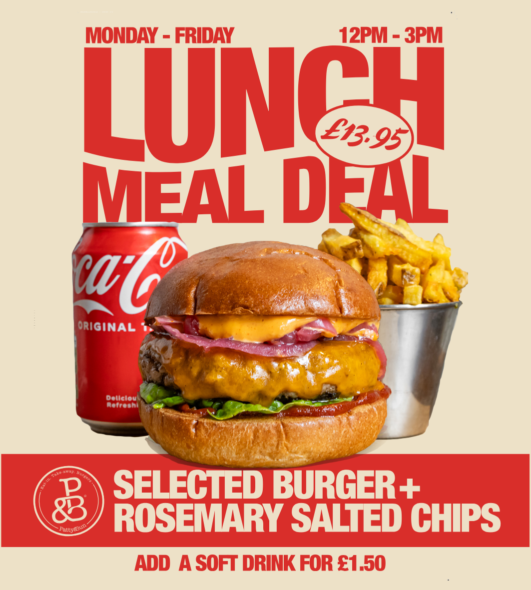 Lunch deal patty and bun