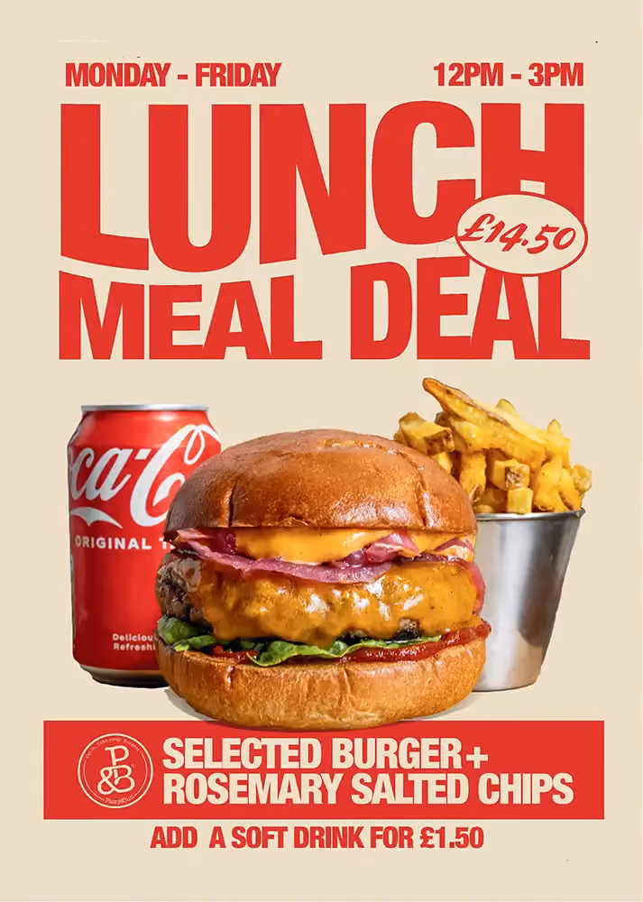 Lunch deal patty and bun