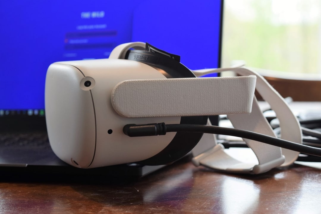 Oculus Quest 2 tethered to a computer for The Wild using Oculus Link