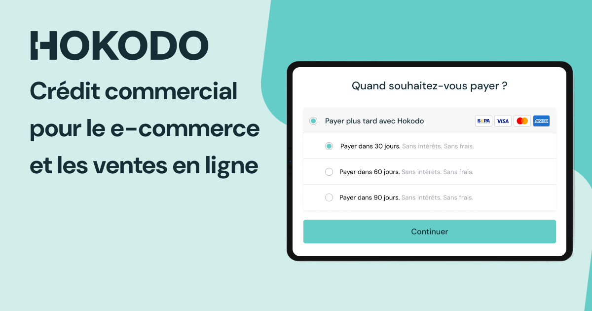 Crédit commercial pour le e-commerce et les ventes en ligne