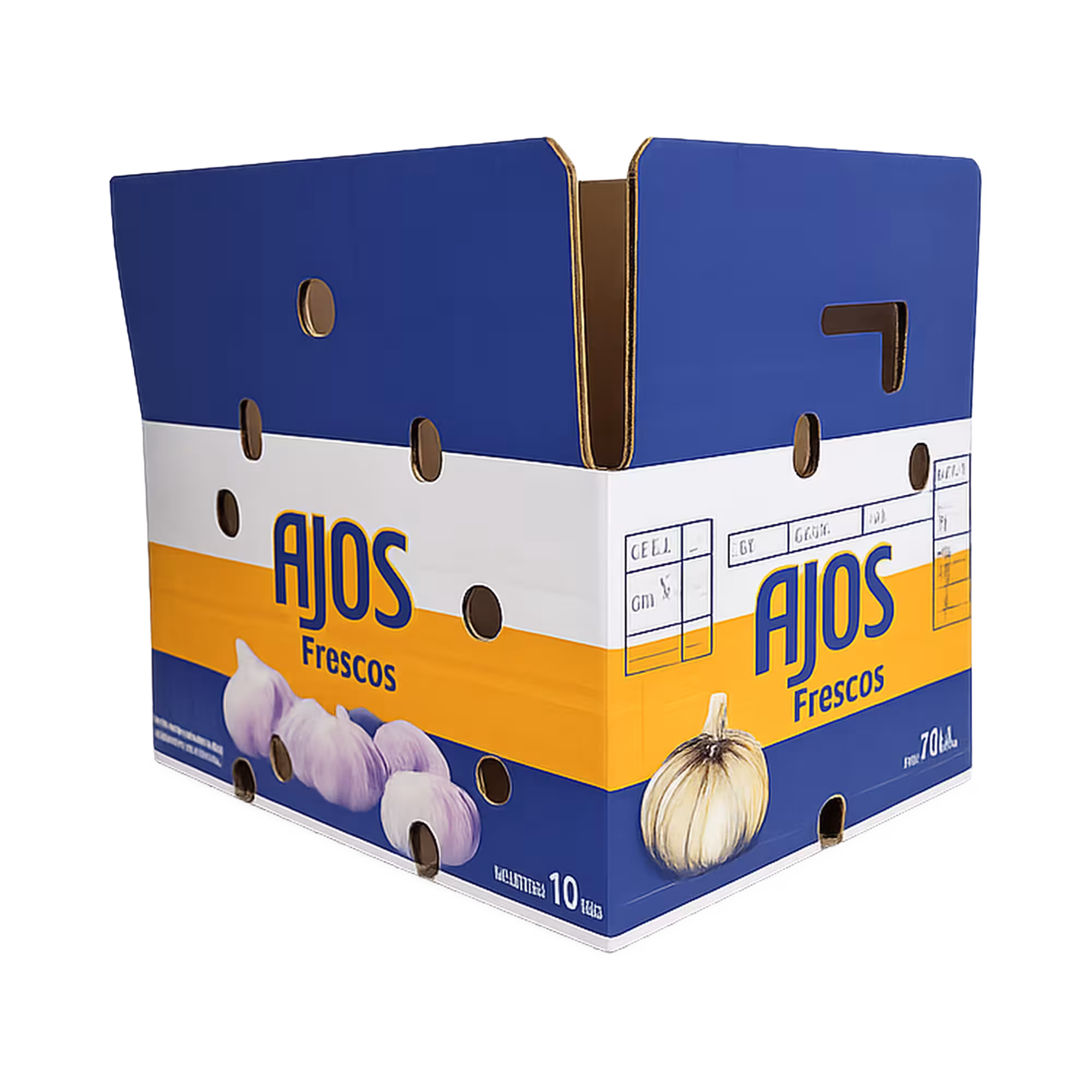 Cajas para Ajo: aplicación industrial