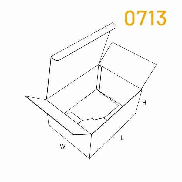 FEFCO 0713 | Caja fondo Automático con tapa encastrable
