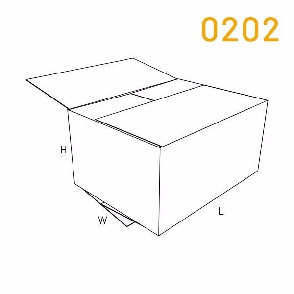 FEFCO 0202 | Solapas superpuestas