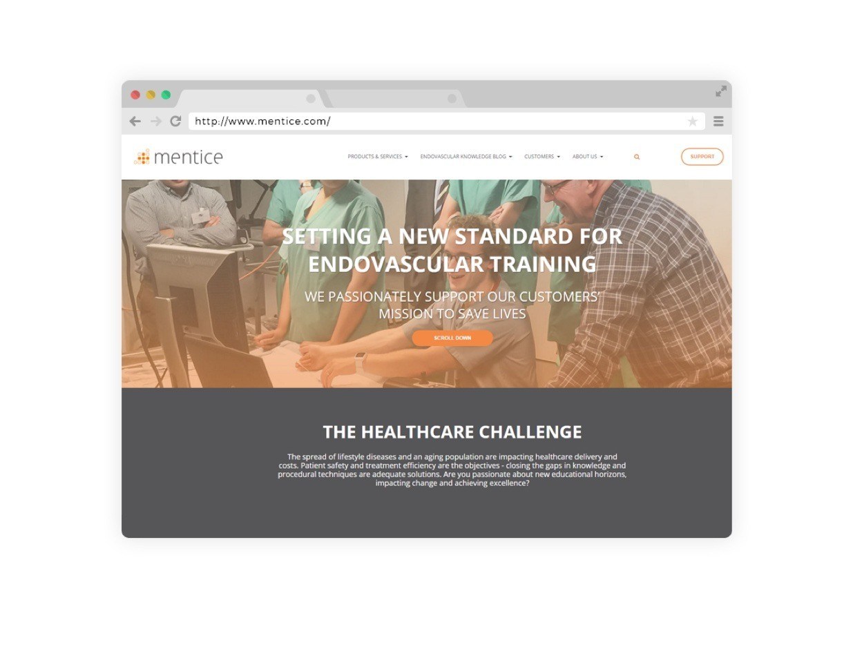 Example mentice value proposition