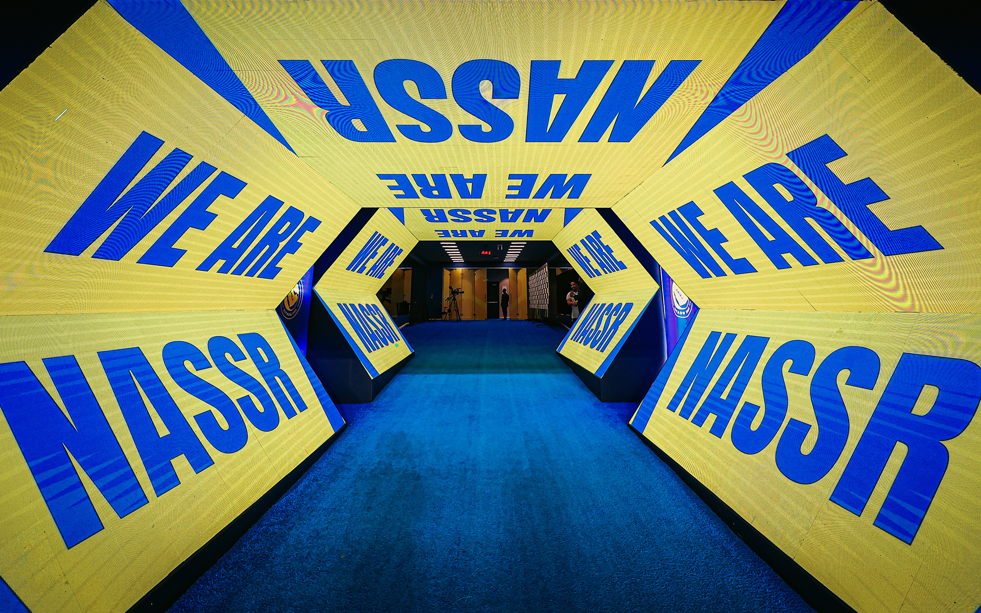 Al Nassr — We Are Nassr tunnel branding