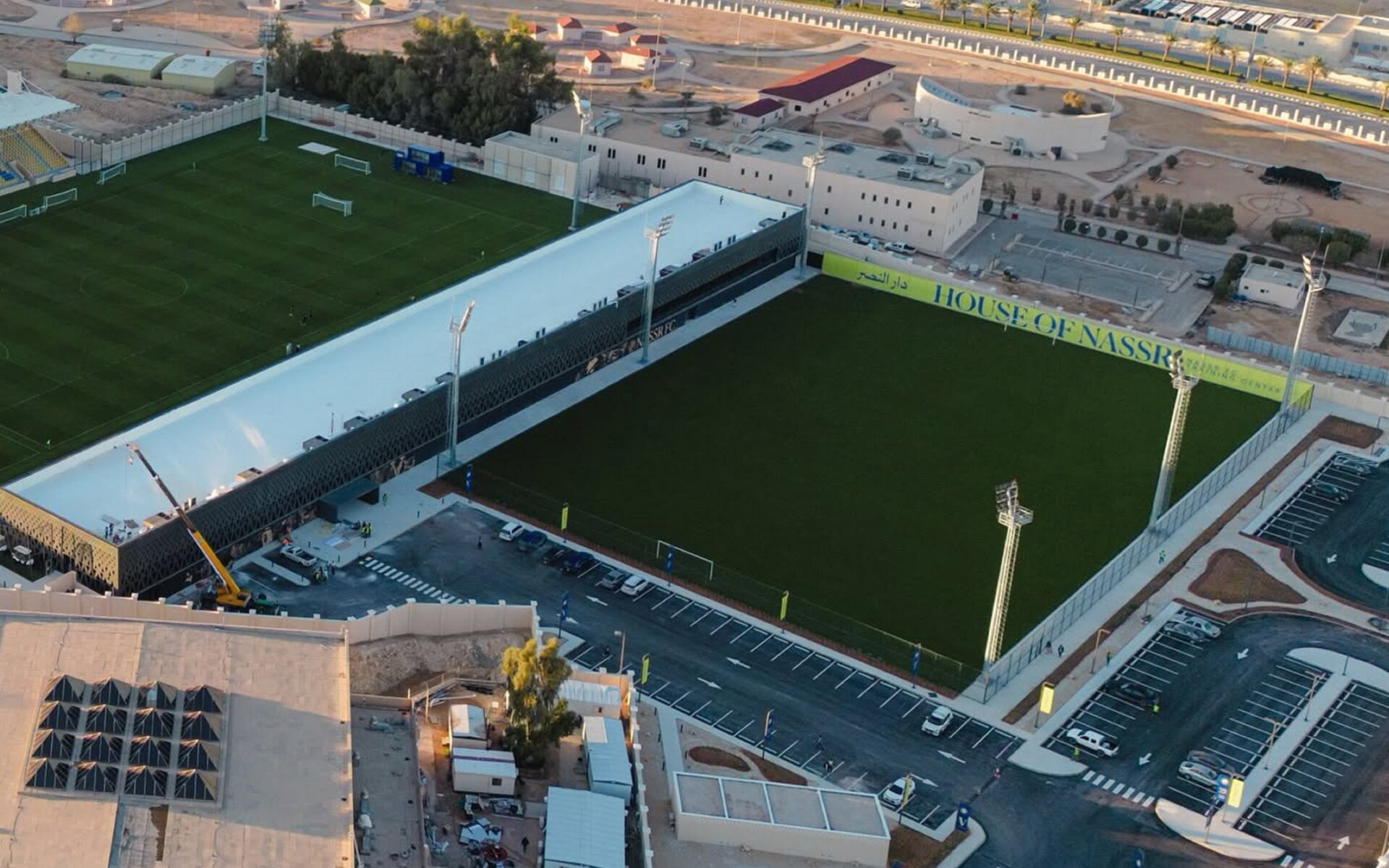 Al Nassr — aerial view of the House of Nassr training ground