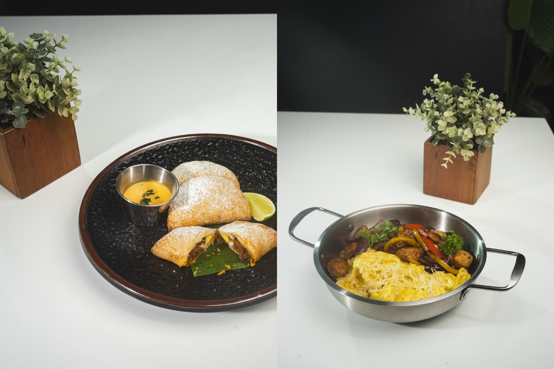 October Weekend Specials: Beef Empanadas and Golden Chicken Fettuccine