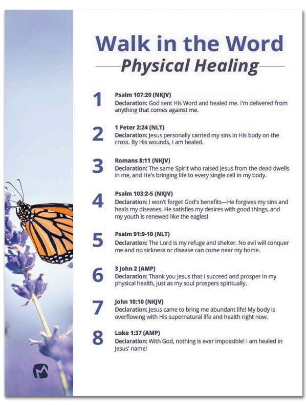 Physical Healing "Walk In The Word"