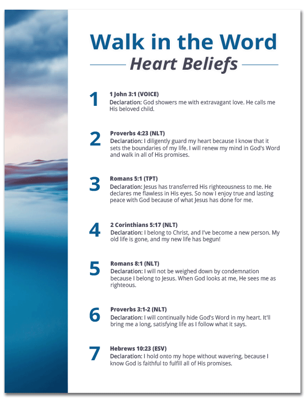 Heart Beliefs "Walk In The Word"