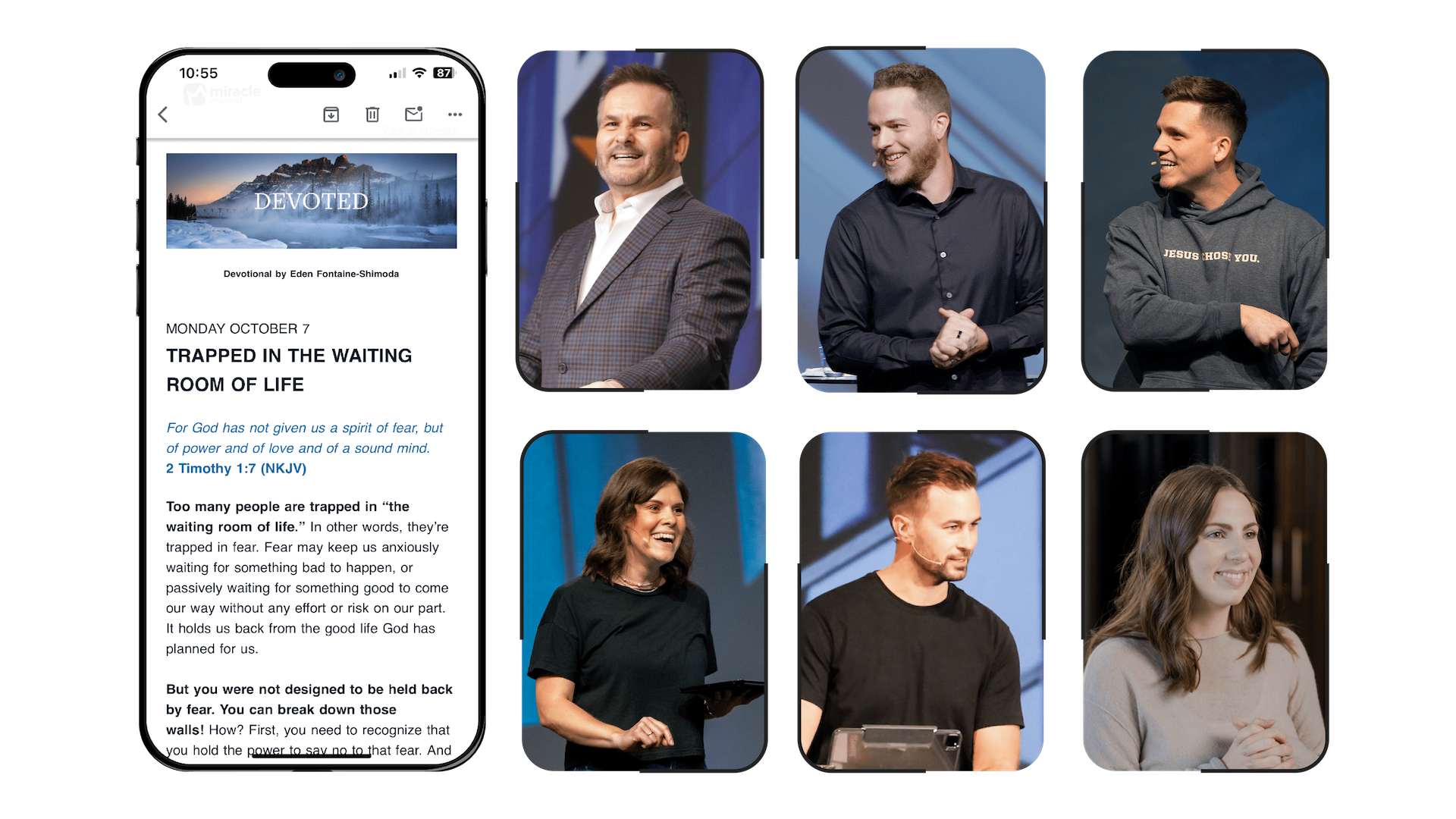 Devoted on iPhone and all 6 Springs Pastors