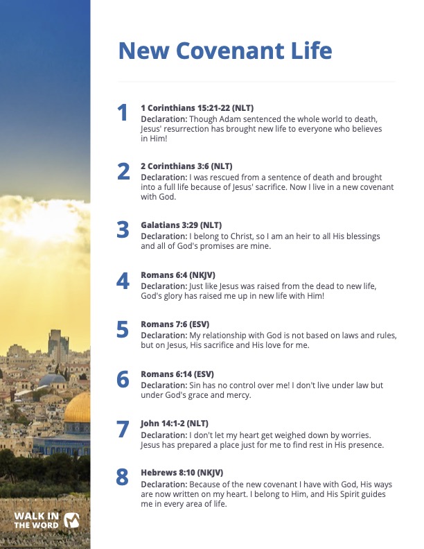 Walk in the Word Printout — New Covenant Life